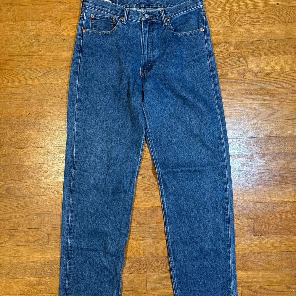 Levi-s Men's Blue and Navy Jeans
